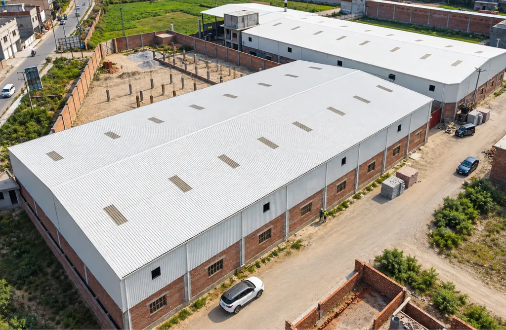 Steel building roof and cladding