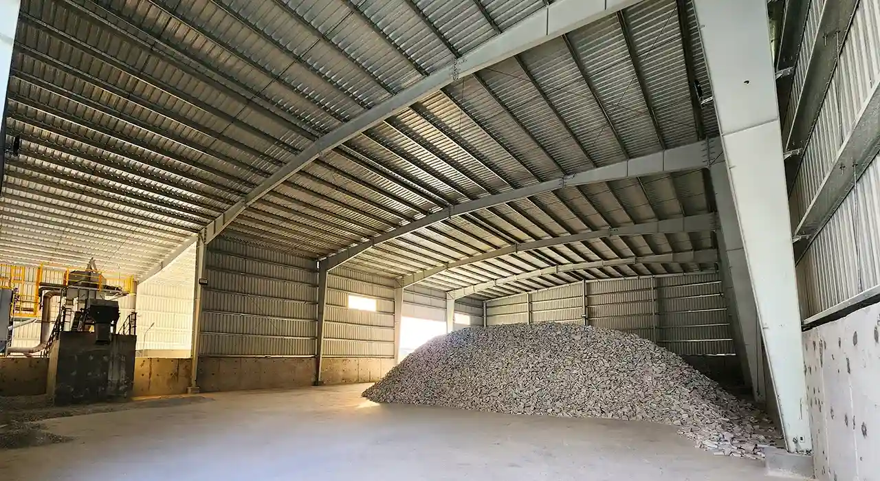 Covered Material Storage